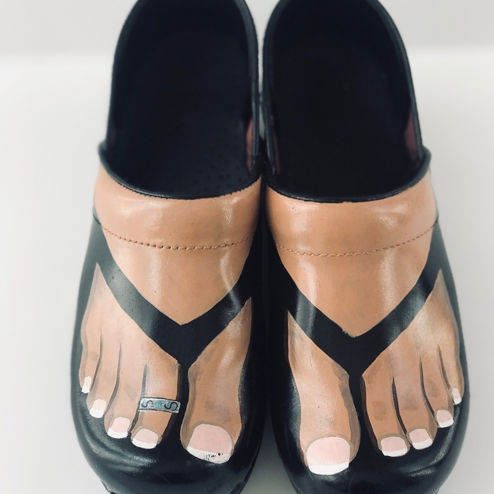 Sanita Clogs Handpainted
